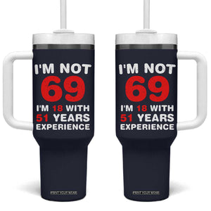 69th Birthday Gifts Tumbler With Handle Funny 1957 Turning 69 Years Old TB10 One Size: 40 oz Navy Print Your Wear