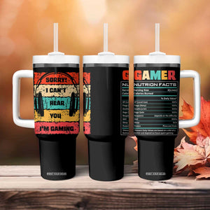 Gaming Gifts For Men Boys Tumbler With Handle Cant Hear You Im Gaming Retro Video Game Gamer TB10 Print Your Wear