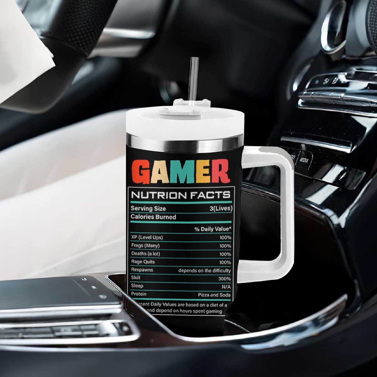 Gaming Gifts For Men Boys Tumbler With Handle Cant Hear You Im Gaming Retro Video Game Gamer TB10 Print Your Wear