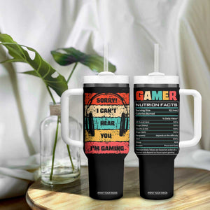 Gaming Gifts For Men Boys Tumbler With Handle Cant Hear You Im Gaming Retro Video Game Gamer TB10 Print Your Wear