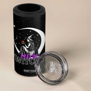 Halloween Gothic Witch 4 in 1 Can Cooler Tumbler Feeling Witchy Vibes Black Cat TB10 Print Your Wear