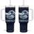 Harris Walz 2024 Election Tumbler With Handle Vote Blue Wave Funny Cats For Kamala TB10 One Size: 40 oz Navy Print Your Wear