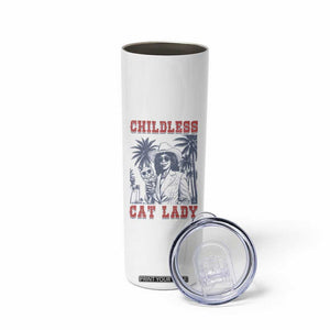 Harris 2024 Election Skinny Tumbler Childless Cat Lady, Ladies for Kamala Madam President TB10 Print Your Wear