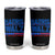 Kamala Harris 2024 Flag Tumbler Cup Madam President Freedom For All American USA America 2024 Election TB10 Black Print Your Wear