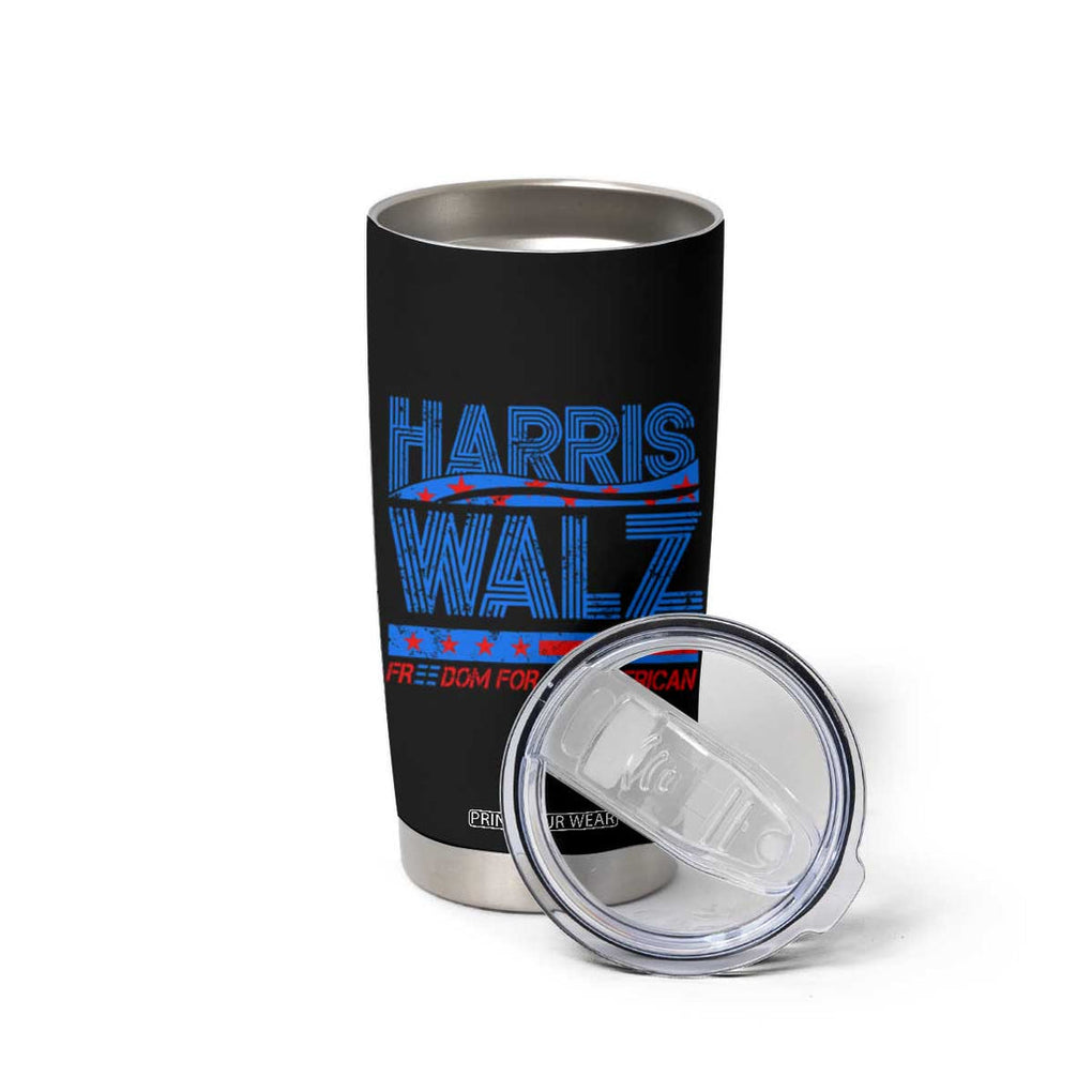 Kamala Harris 2024 Flag Tumbler Cup Madam President Freedom For All American USA America 2024 Election TB10 Print Your Wear