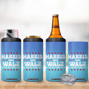 Kamala Harris Tim Walz 2024 Election 4 in 1 Can Cooler Tumbler For President Democrat Election Madam President TB10 Print Your Wear