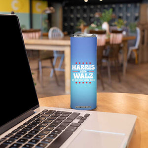 Kamala Harris Tim Walz 2024 Election Skinny Tumbler For President Democrat Election Madam President TB10 Print Your Wear