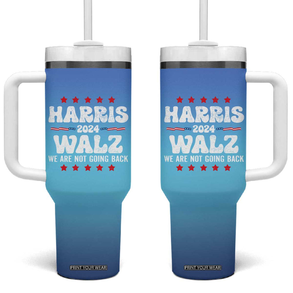 Kamala Harris Tim Walz 2024 Election Tumbler With Handle For President Democrat Election Madam President TB10 One Size: 40 oz Blue Print Your Wear