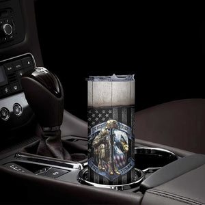 Proud Veteran Skinny Tumbler DD-214 Armed Forces Military Alumni American Flag TB10 Print Your Wear