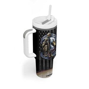 Proud Veteran Tumbler With Handle DD-214 Armed Forces Military Alumni American Flag TB10 Print Your Wear