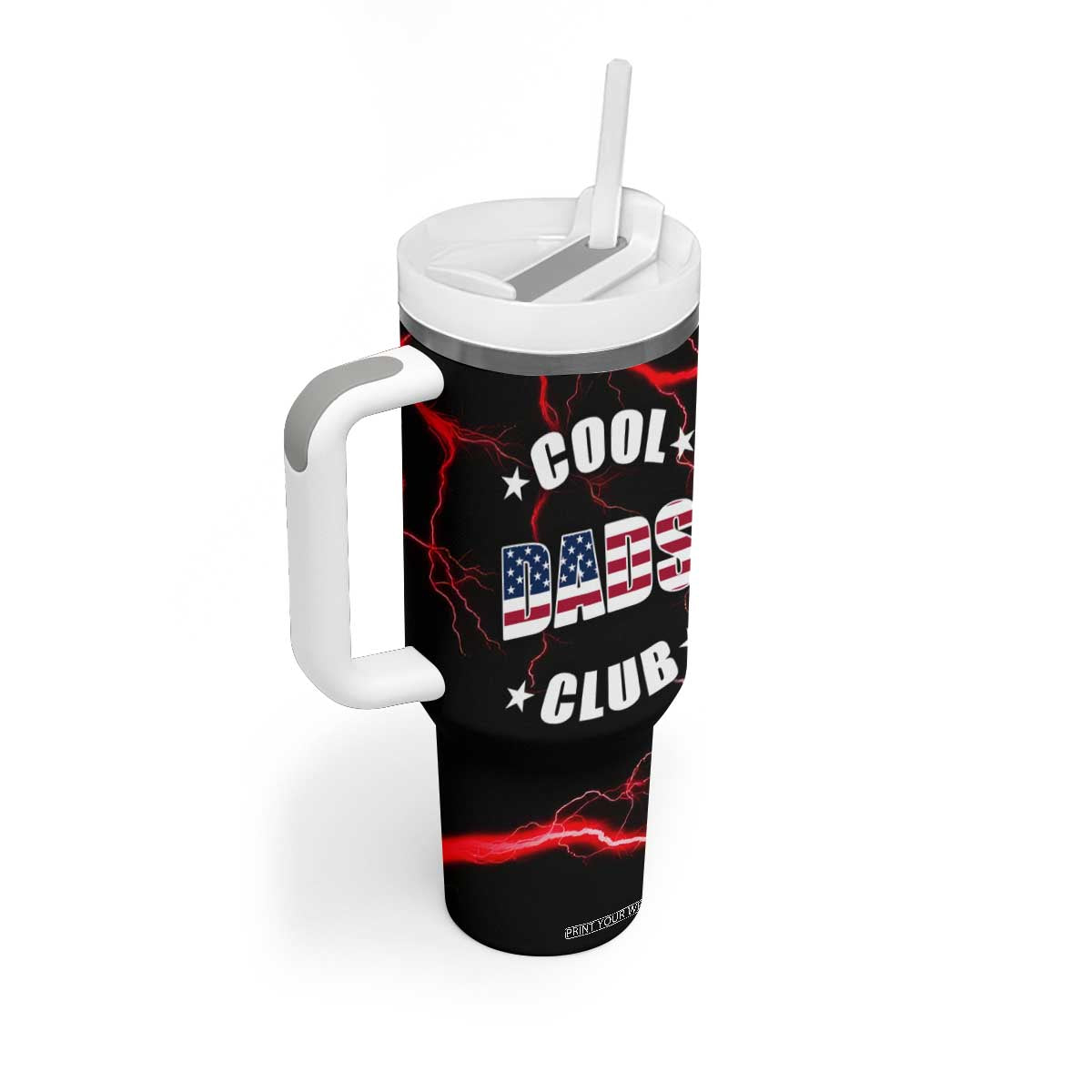 Christmas Gifts for Dad Tumbler With Handle Cool Dads Club Father's Day American Flag TB10 Print Your Wear