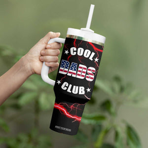 Christmas Gifts for Dad Tumbler With Handle Cool Dads Club Father's Day American Flag TB10 Print Your Wear