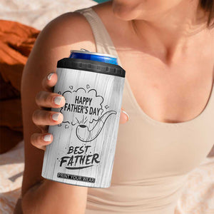 Fathers Day Gift For Dad 4 in 1 Can Cooler Tumbler Vintage Pipe Smoking Dad TB10 Print Your Wear