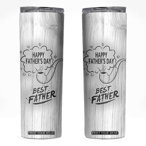 Fathers Day Gift For Dad Skinny Tumbler Vintage Pipe Smoking Dad TB10 Grey Print Your Wear