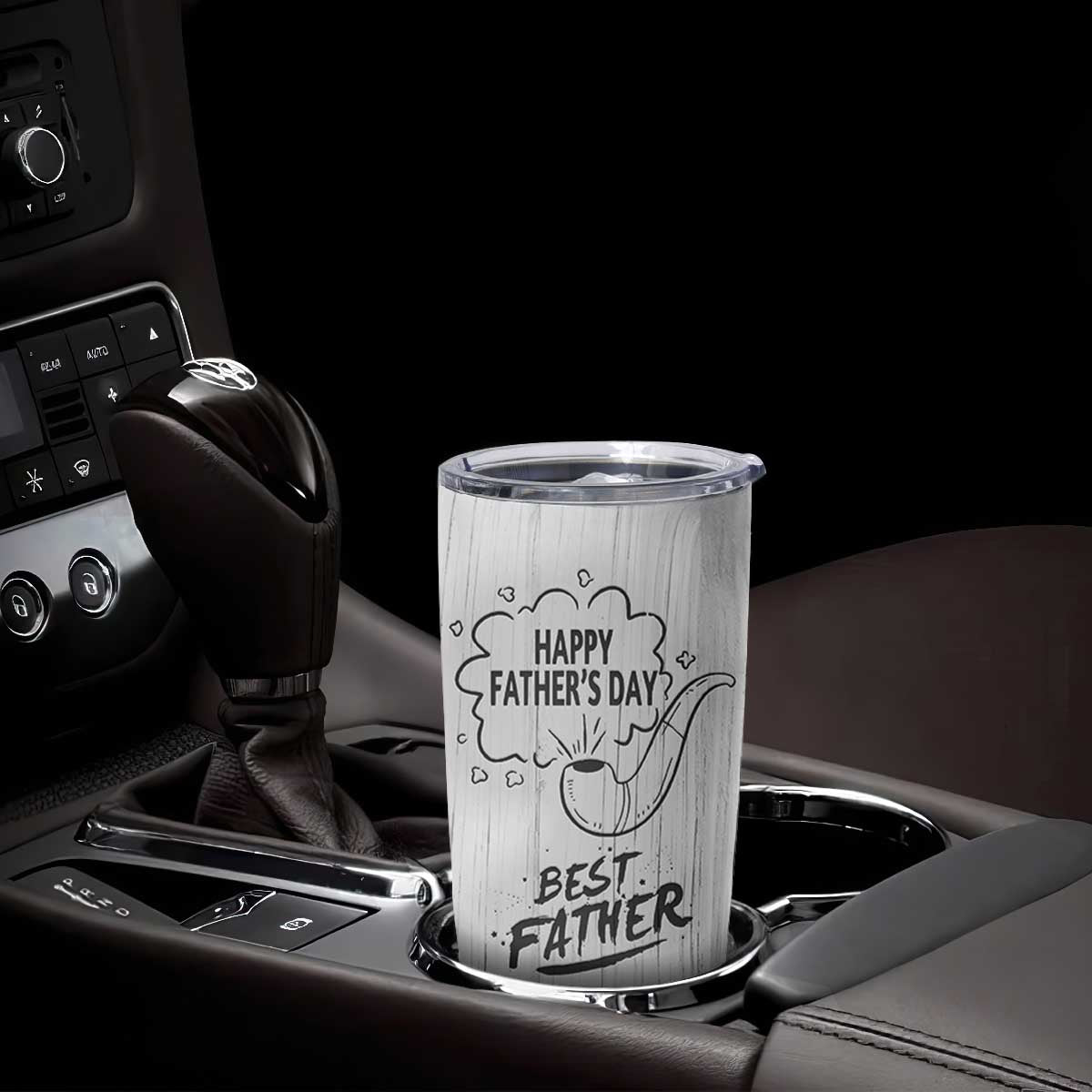 Fathers Day Gift For Dad Tumbler Cup Vintage Pipe Smoking Dad TB10 Print Your Wear