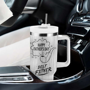 Fathers Day Gift For Dad Tumbler With Handle Vintage Pipe Smoking Dad TB10 Print Your Wear