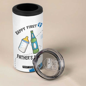 First Fathers Day 4 in 1 Can Cooler Tumbler New Baby 1st Daddy Gifts Ideas TB10 Print Your Wear