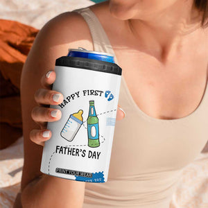 First Fathers Day 4 in 1 Can Cooler Tumbler New Baby 1st Daddy Gifts Ideas TB10 Print Your Wear
