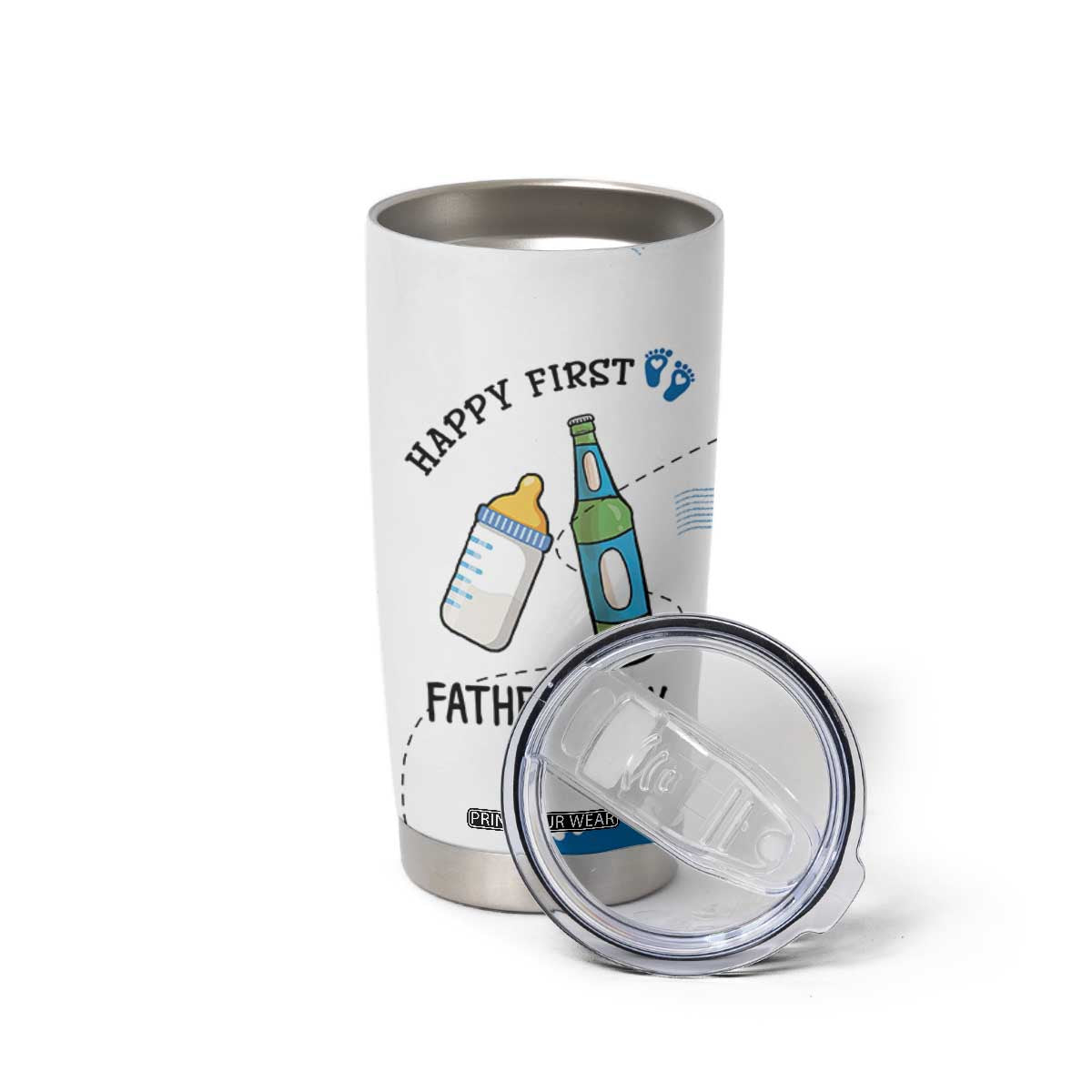 First Fathers Day Tumbler Cup New Baby 1st Daddy Gifts Ideas TB10 Print Your Wear
