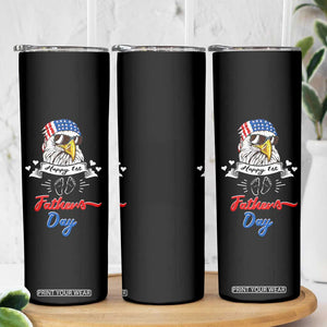 Happy 1st Fathers Day Skinny Tumbler First Time Daddy New Baby Gifts Ideas Eagle TB10 Print Your Wear