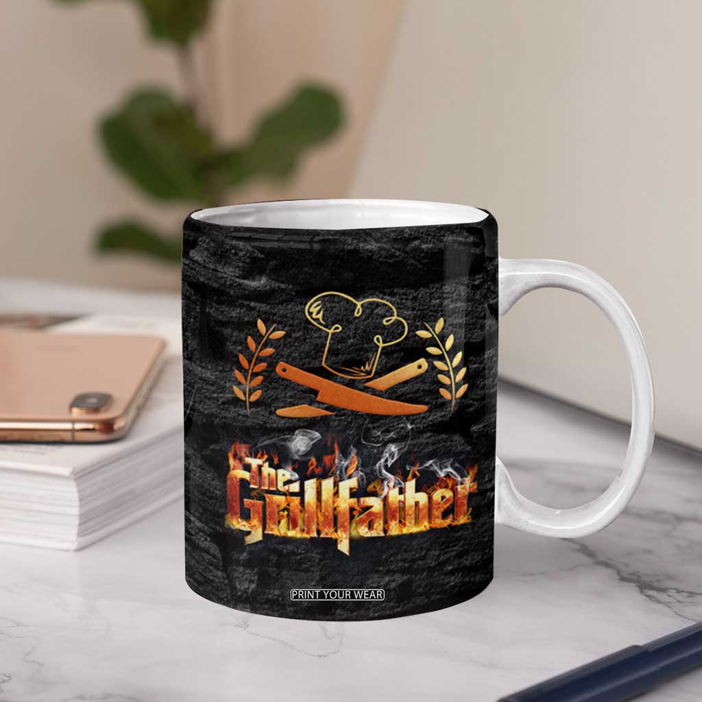 Funny Grilling BBQ Coffee Mug The Grillfather Fathers Day TB10 Print Your Wear