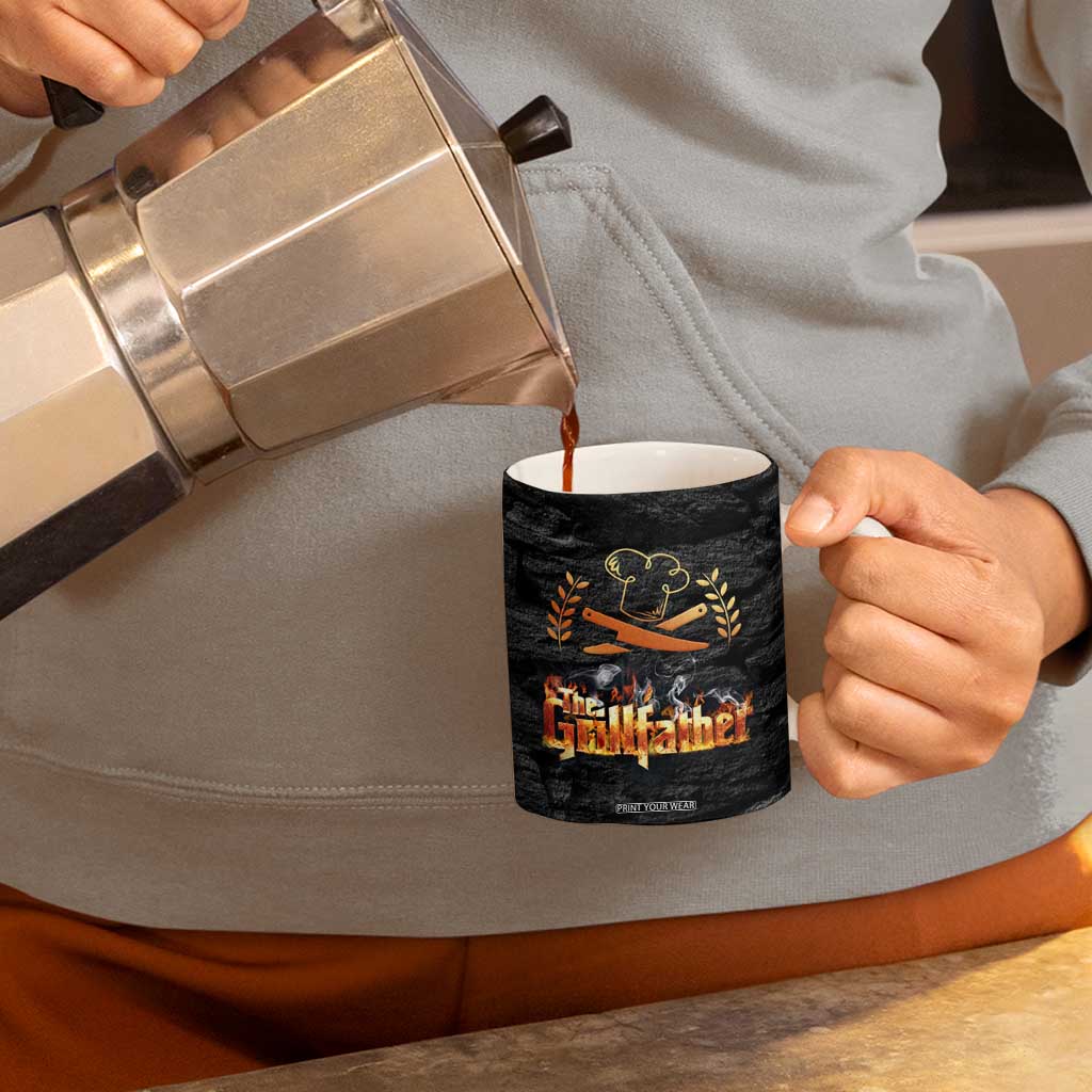 Funny Grilling BBQ Coffee Mug The Grillfather Fathers Day TB10 Print Your Wear