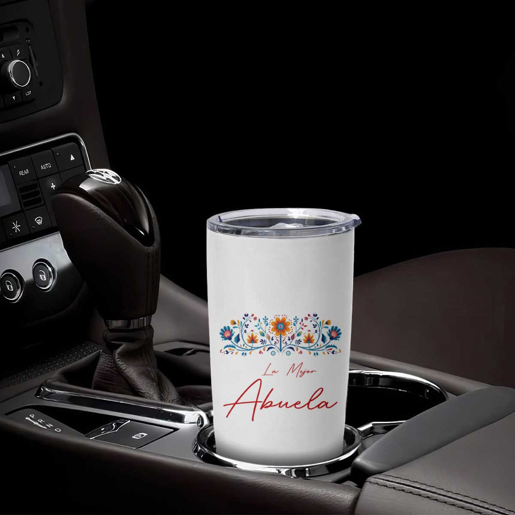 Grandma Gifts in Spanish Tumbler Cup La Mejor Abuela Gift TB10 Print Your Wear