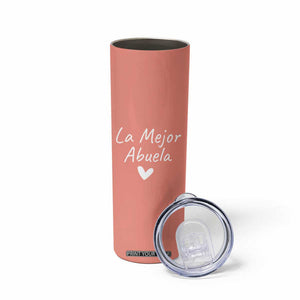 Grandma Gifts in Spanish Skinny Tumbler La Mejor Abuela TB10 Print Your Wear