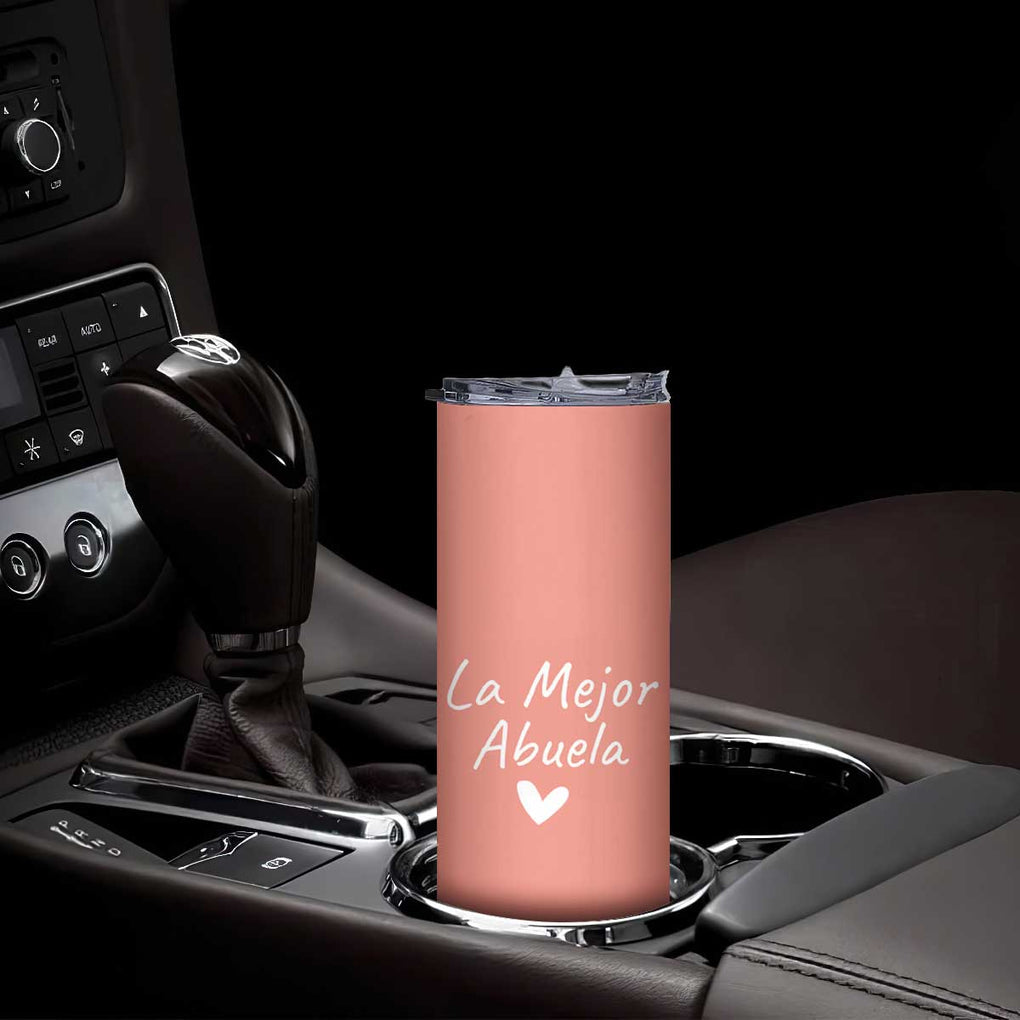 Grandma Gifts in Spanish Skinny Tumbler La Mejor Abuela TB10 Print Your Wear