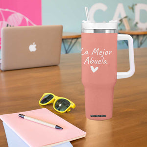 Grandma Gifts in Spanish Tumbler With Handle La Mejor Abuela TB10 Print Your Wear