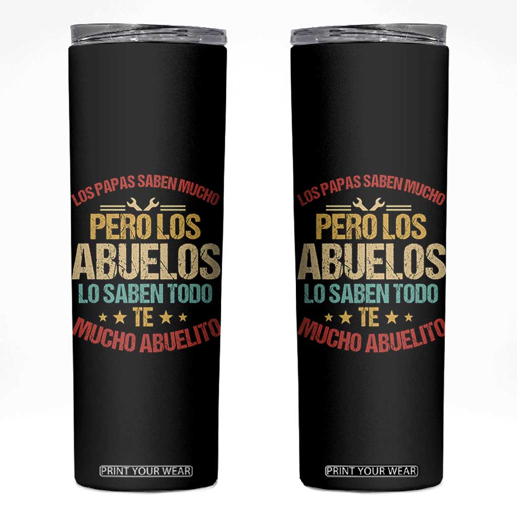 Grandpa In Spanish Abuelito Skinny Tumbler Regalos para el Mejor Abuelo del Mundo TB10 Black Print Your Wear