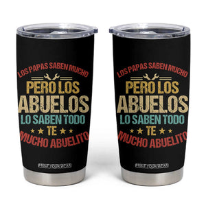 Grandpa In Spanish Abuelito Tumbler Cup Regalos para el Mejor Abuelo del Mundo TB10 Black Print Your Wear