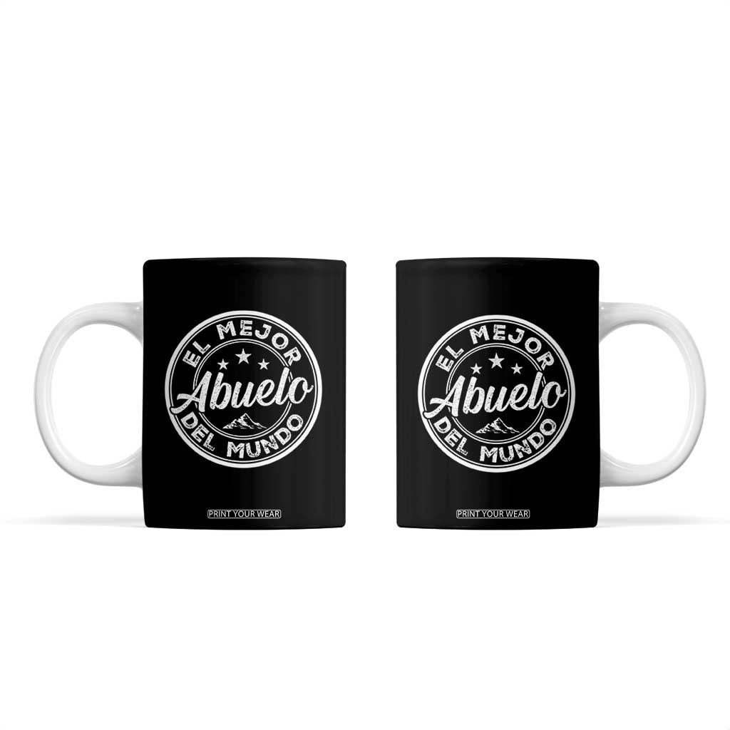 Abuelo Gifts Coffee Mug El Mejor Abuelo Del Mundo Gift For Grandpa From Grandkids TB10 Black Print Your Wear
