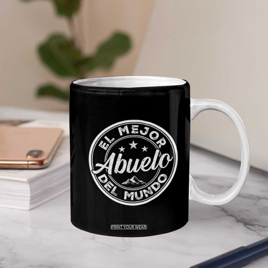 Abuelo Gifts Coffee Mug El Mejor Abuelo Del Mundo Gift For Grandpa From Grandkids TB10 Print Your Wear