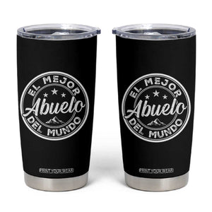 Abuelo Gifts Tumbler Cup El Mejor Abuelo Del Mundo Gift For Grandpa From Grandkids TB10 Black Print Your Wear