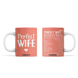 Gifts for Wife From Husband Coffee Mug Wedding Anniversary Valentines Day Gift For Her Wifes Wifey TB10 Peach Print Your Wear