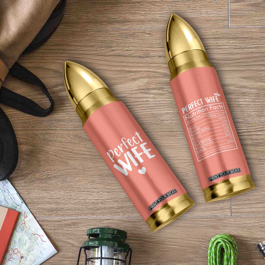 Gifts for Wife From Husband Bullet Tumbler Wedding Anniversary Valentines Day Gift For Her Wifes Wifey TB10 Print Your Wear