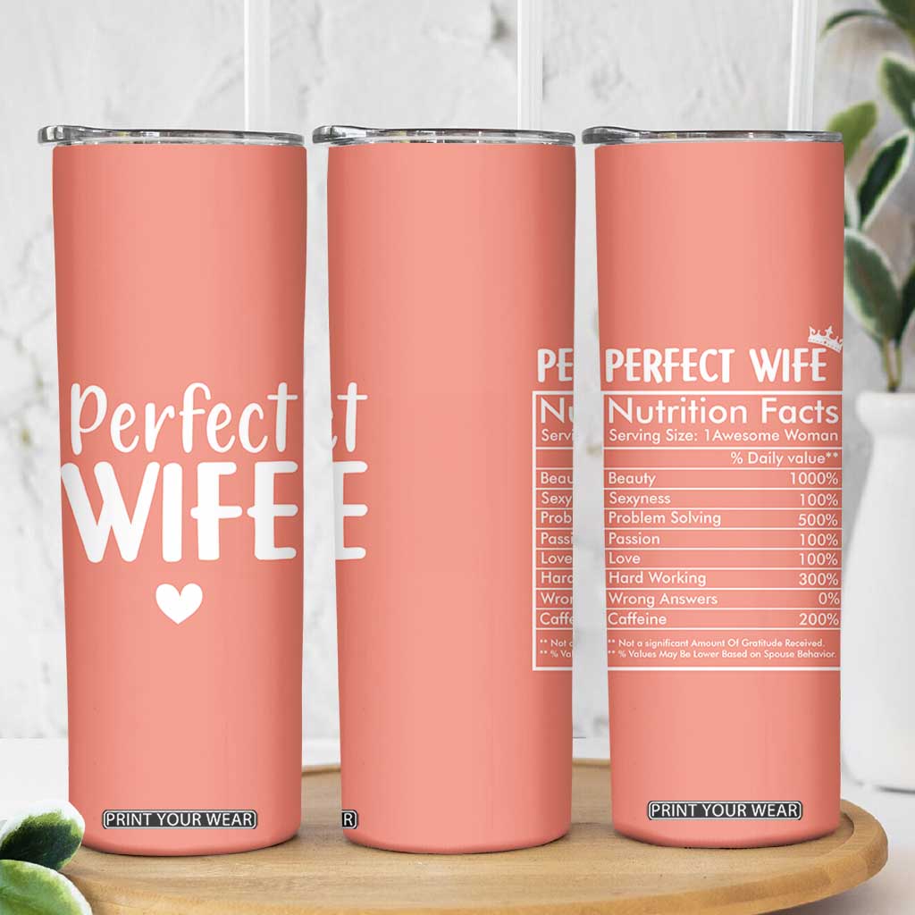 Gifts for Wife From Husband Skinny Tumbler Wedding Anniversary Valentines Day Gift For Her Wifes Wifey TB10 Print Your Wear