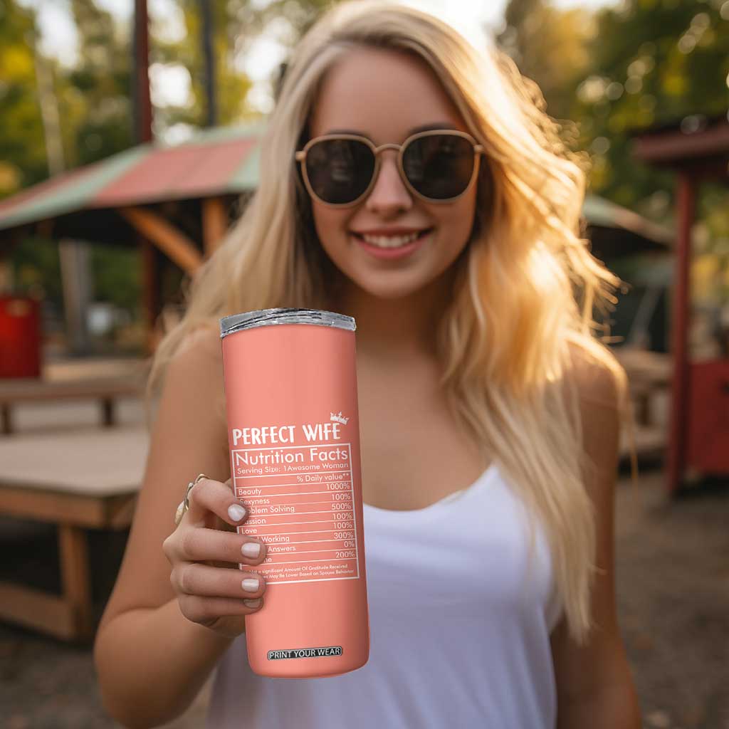 Gifts for Wife From Husband Skinny Tumbler Wedding Anniversary Valentines Day Gift For Her Wifes Wifey TB10 Print Your Wear