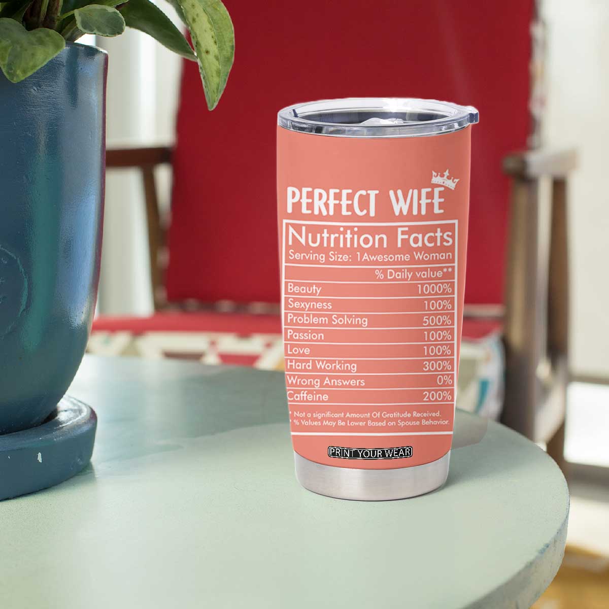 Gifts for Wife From Husband Tumbler Cup Wedding Anniversary Valentines Day Gift For Her Wifes Wifey TB10 Print Your Wear