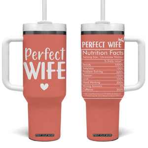 Gifts for Wife From Husband Tumbler With Handle Wedding Anniversary Valentines Day Gift For Her Wifes Wifey TB10 One Size: 40 oz Peach Print Your Wear