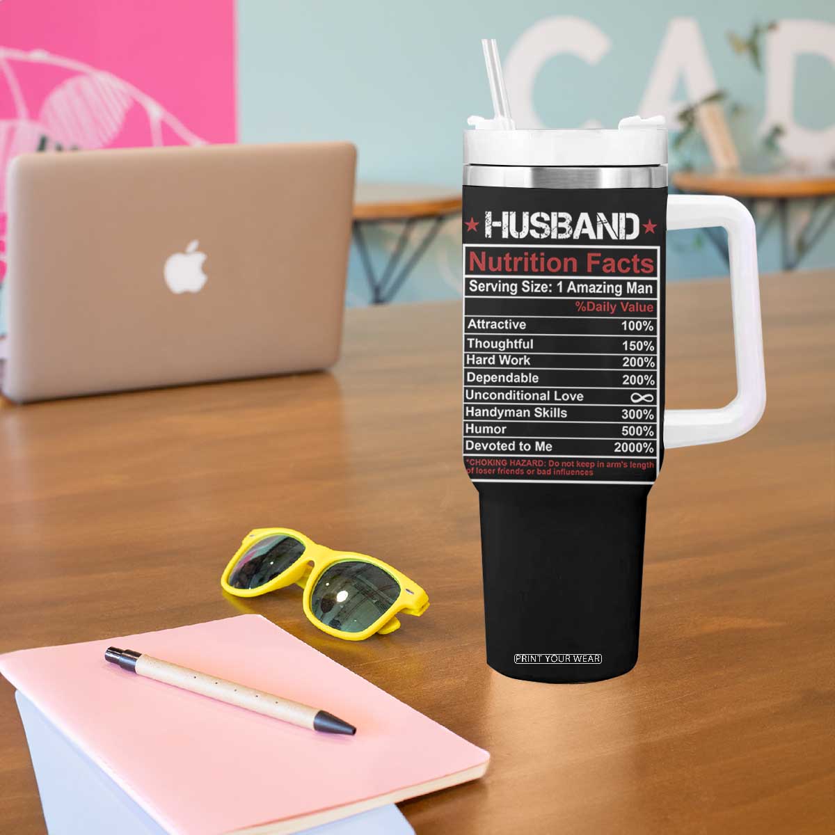 Best Husband Ever Tumbler With Handle Wedding Anniversary Valentines Day Gift For Him US Flag TB10 Print Your Wear
