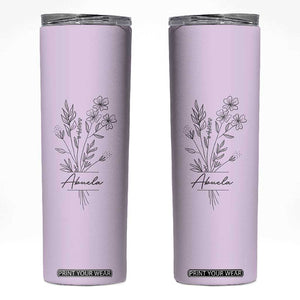 Abuela Gifts Skinny Tumbler Mothers Day Gifts for Grandma from Grandchildren TB10 Purple Print Your Wear