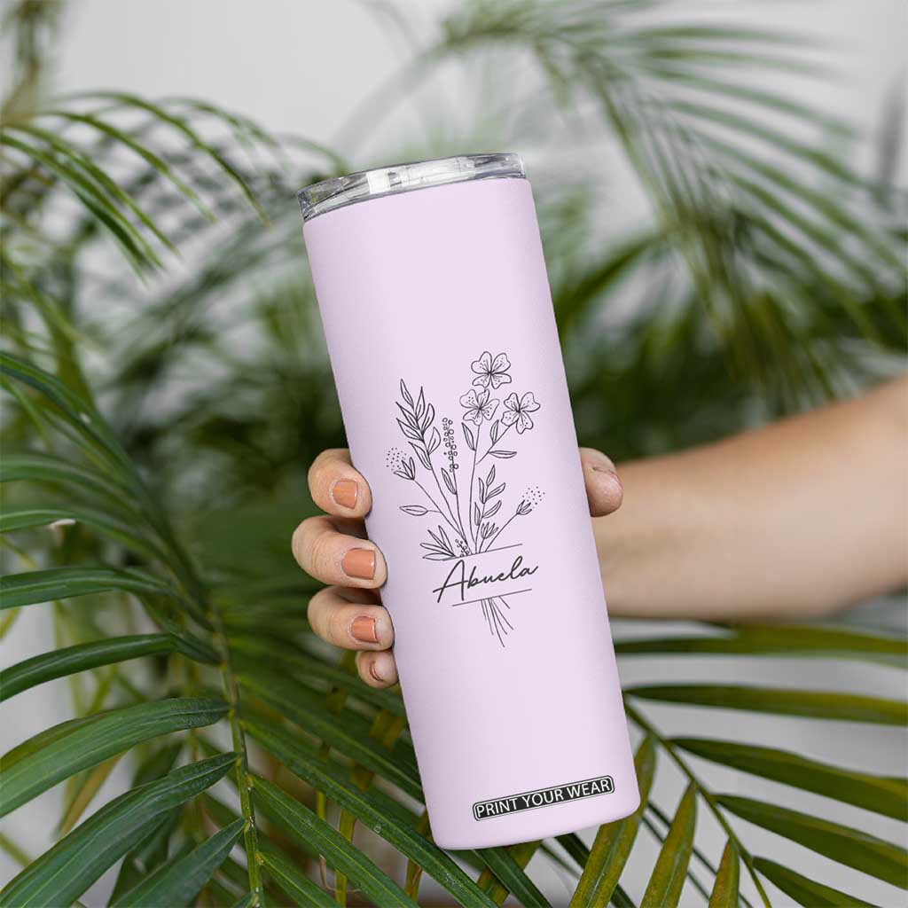 Abuela Gifts Skinny Tumbler Mothers Day Gifts for Grandma from Grandchildren TB10 Print Your Wear