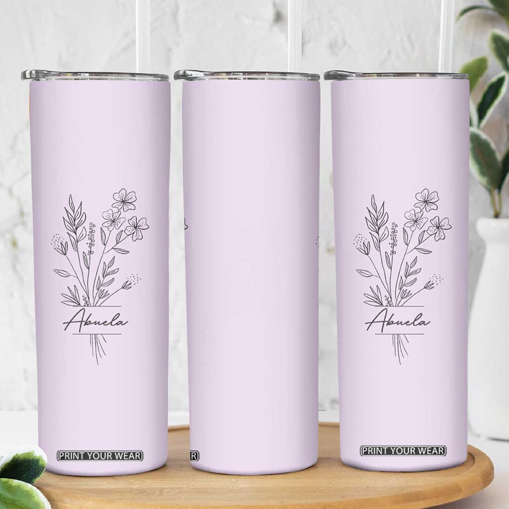 Abuela Gifts Skinny Tumbler Mothers Day Gifts for Grandma from Grandchildren TB10 Print Your Wear