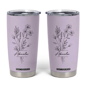 Abuela Gifts Tumbler Cup Mothers Day Gifts for Grandma from Grandchildren TB10 Purple Print Your Wear