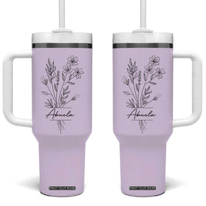 Abuela Gifts Tumbler With Handle Mothers Day Gifts for Grandma from Grandchildren TB10 One Size: 40 oz Purple Print Your Wear