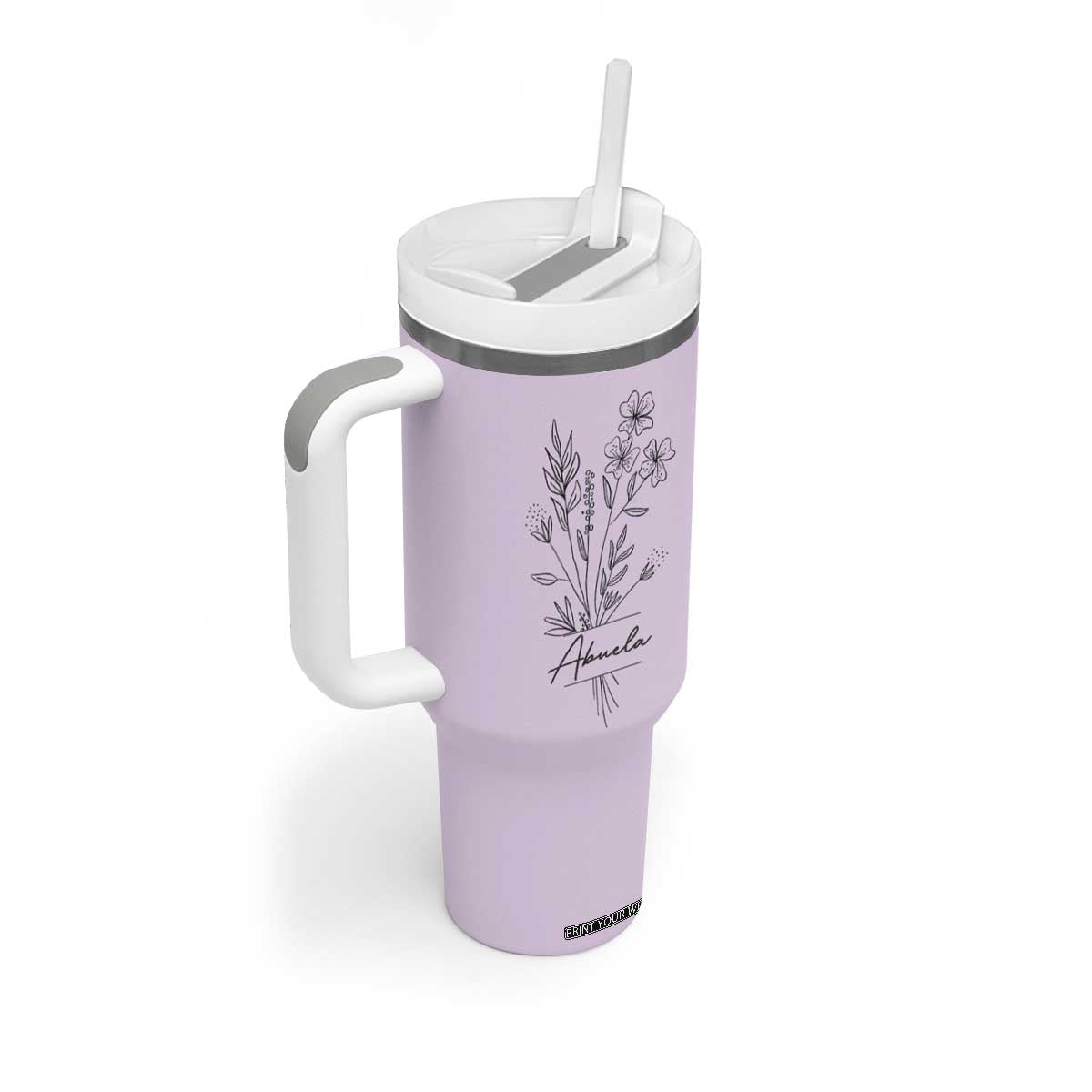Abuela Gifts Tumbler With Handle Mothers Day Gifts for Grandma from Grandchildren TB10 Print Your Wear