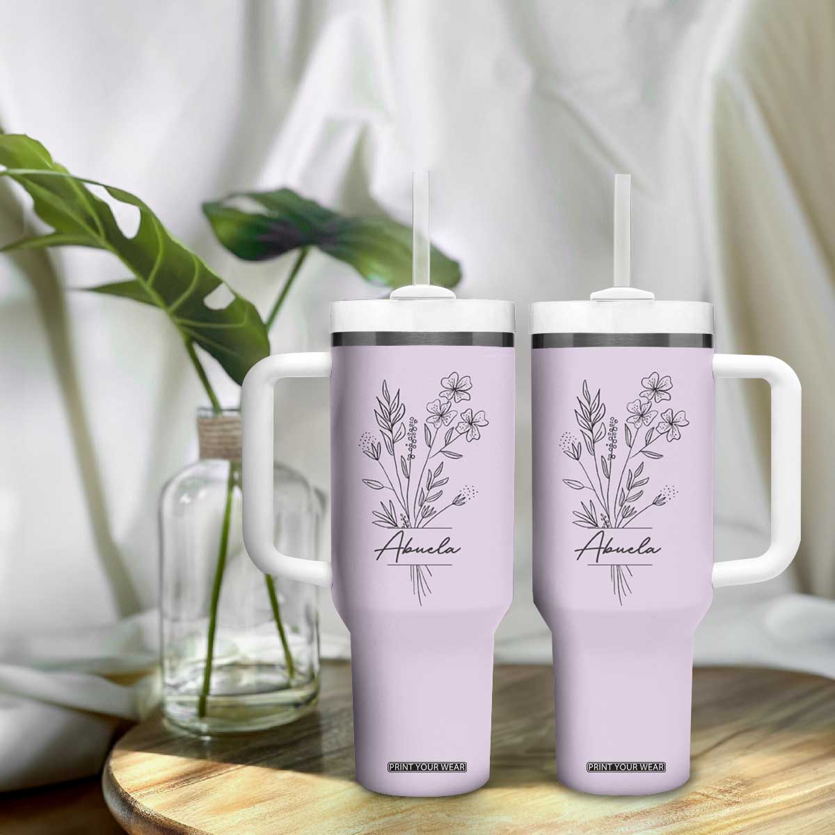 Abuela Gifts Tumbler With Handle Mothers Day Gifts for Grandma from Grandchildren TB10 Print Your Wear