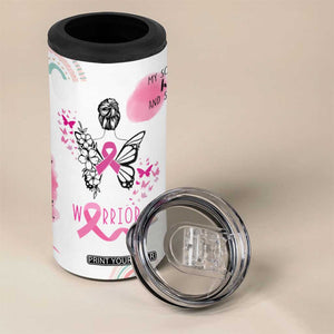 Breast Cancer Survivor 4 in 1 Can Cooler Tumbler With Inspirational Words Get Well Soon Gifts TB10 Print Your Wear